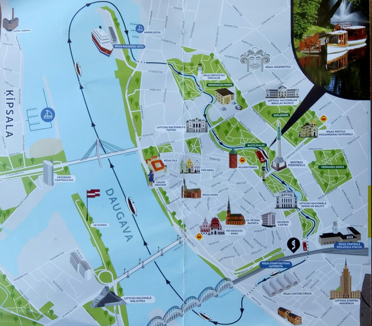 Riga per Schiff und zu&nbsp;Fuß