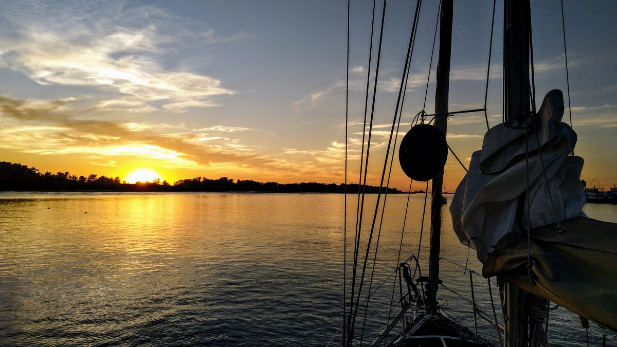 Ankern an der Rhin-Plate bei&nbsp;Glückstadt